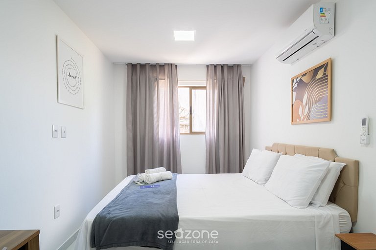 Apto a 350m da Praia em cond. c/ piscina PTA0203