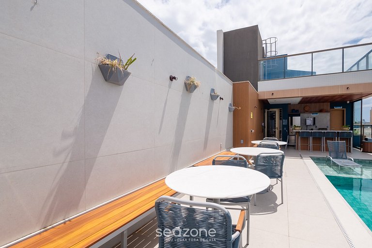 Studio em edf. c/ Piscina a 270m do Mar CAO0903