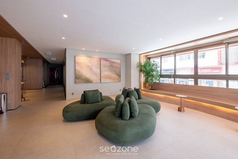 Studio em edf. c/ Piscina a 270m do Mar CAO0903