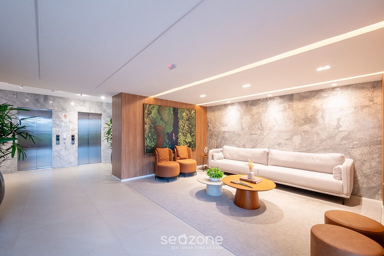 Apart moderno en condominio con gimnasio HGR0101