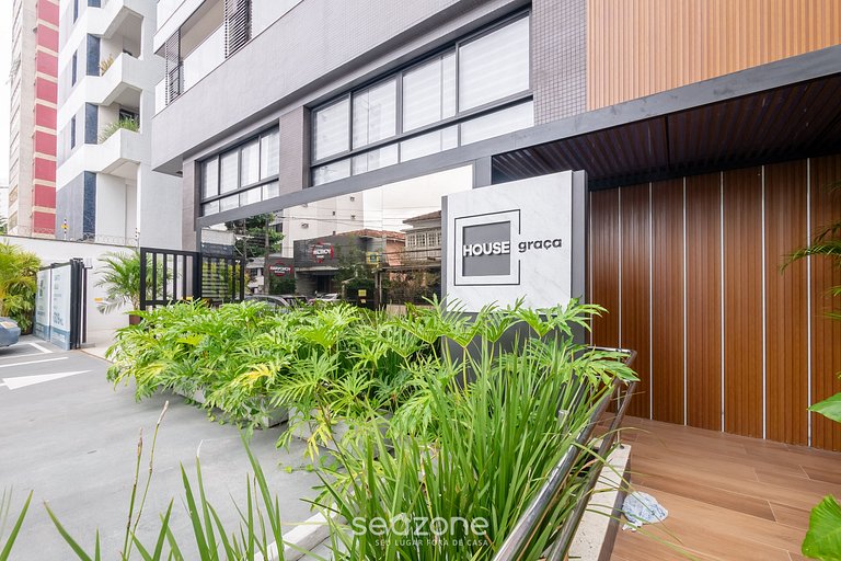 Apto c/ suíte e cond. c/ academia na Graça HGR0204