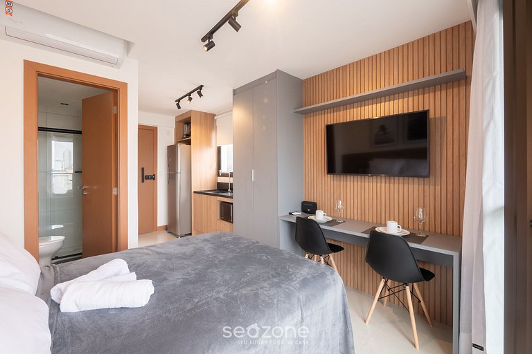 Studio moderno a 500m da praia da Barra ZNB1401