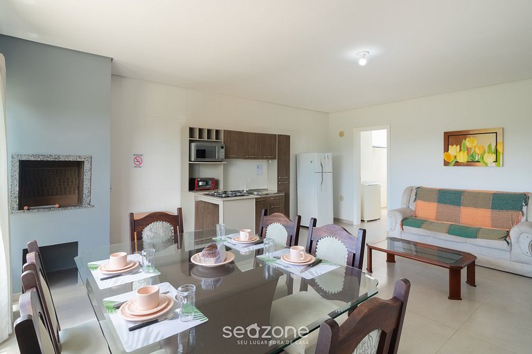 Apt de 2DR c/ barbacoa a 850 m de la playa LBR0201