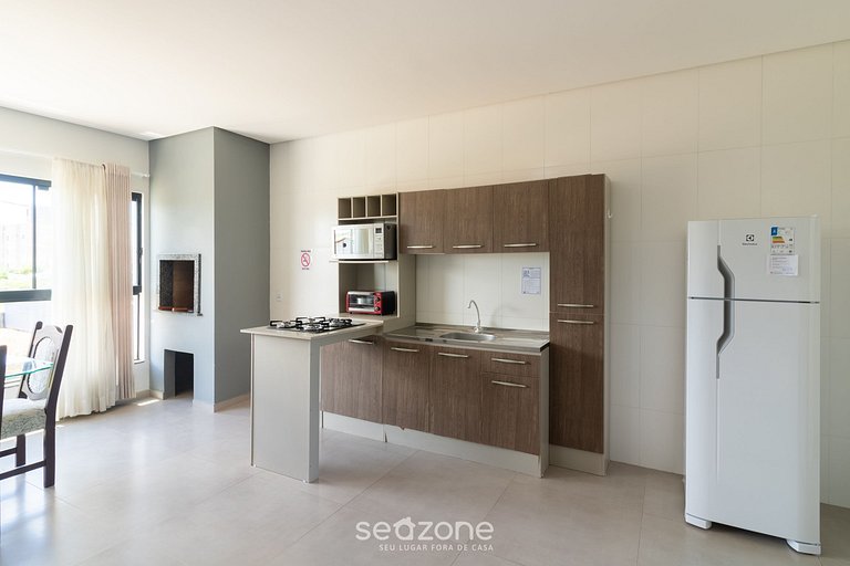 Apt de 2DR c/ barbacoa a 850 m de la playa LBR0201