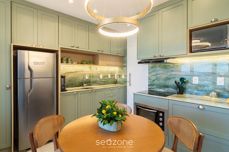 Apartamento elegante a 280 metros da praia MHF1503