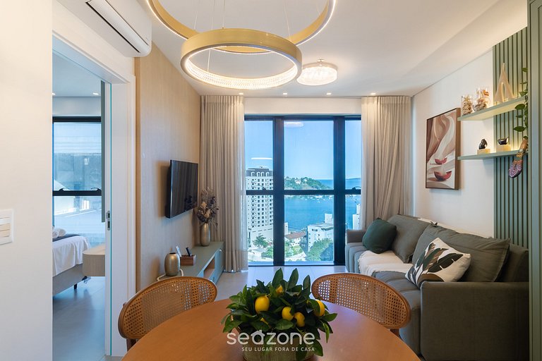 Apartamento elegante a 280 metros da praia MHF1503