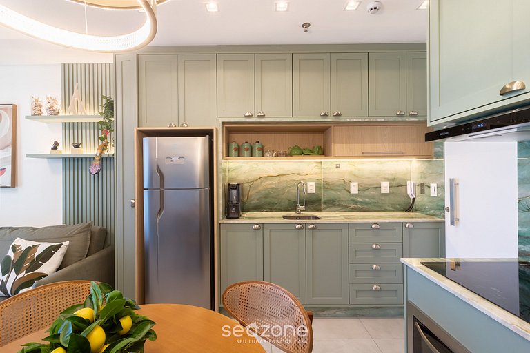 Apartamento elegante a 280 metros da praia MHF1503