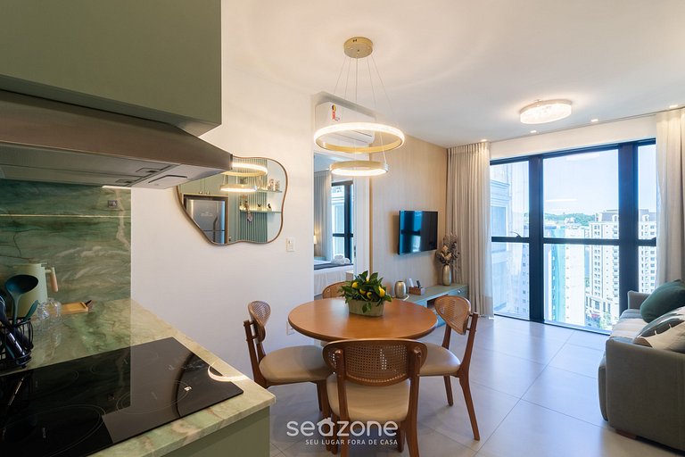 Apartamento elegante a 280 metros da praia MHF1503