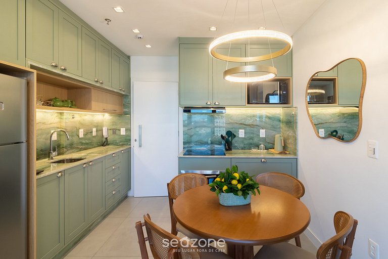Apartamento elegante a 280 metros da praia MHF1503