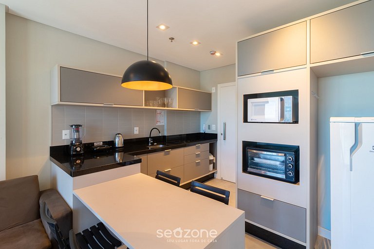 Apto vista mar cond. c/piscina 280m MHF2105