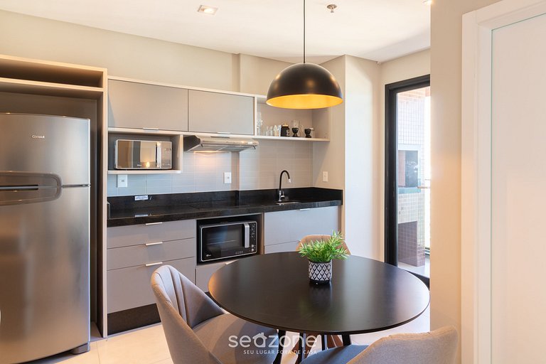 Apto c/ balcón y parrillero, 280 m del mar MHF1508