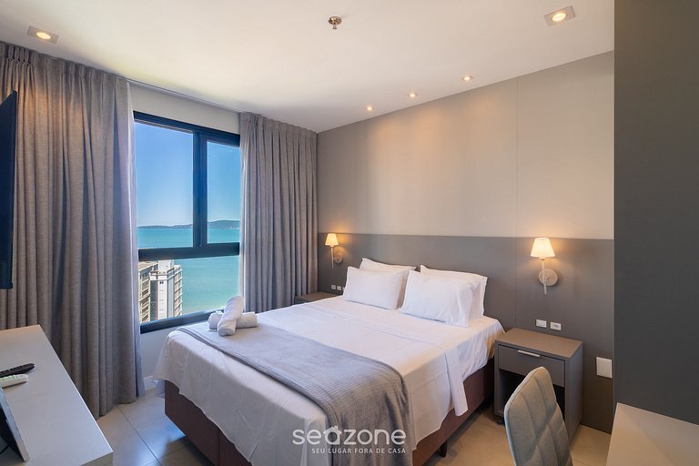 Apto c/ balcón y parrillero, 280 m del mar MHF1508