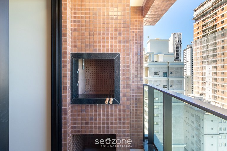 Apto c/ balcón y parrillero, 280 m del mar MHF1508