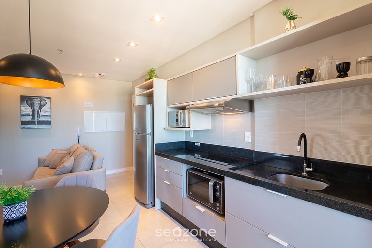 Apto c/ balcón y parrillero, 280 m del mar MHF1508