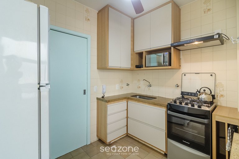 Apto 3H a 300 m de la playa en Cabo Frio - ECS0202