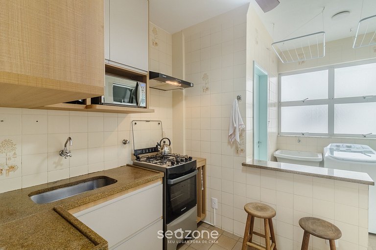 Apto 3H a 300 m de la playa en Cabo Frio - ECS0202