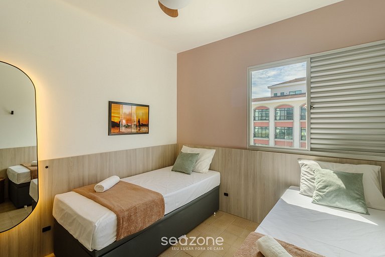 Apto 3Q a 300m da Praia em Cabo Frio - ECS0202