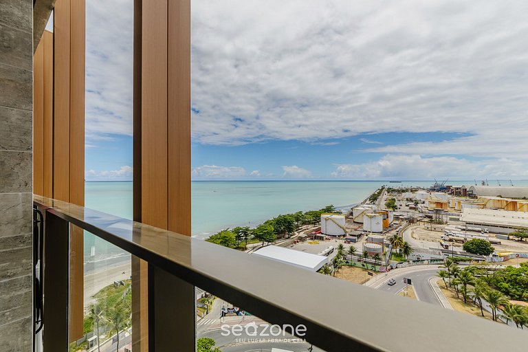 Studio completo c/ vista mar em Maceió NWT1416