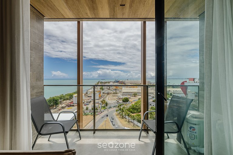 Conforto completo c/ vista mar em Maceió NWT1416