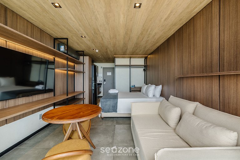 Studio completo c/ vista mar em Maceió NWT1416