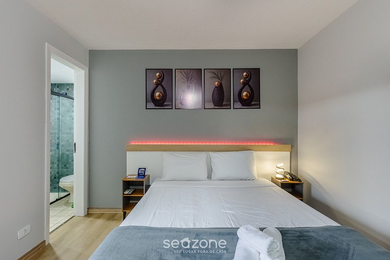 Studio em prédio c/ piscina aquecida UPP0210