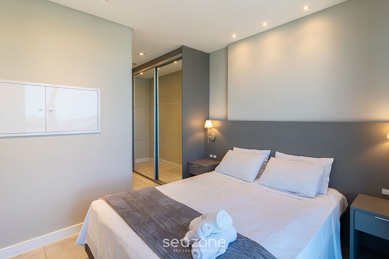 Apto vista mar cond. c/piscina 280m MHF2105