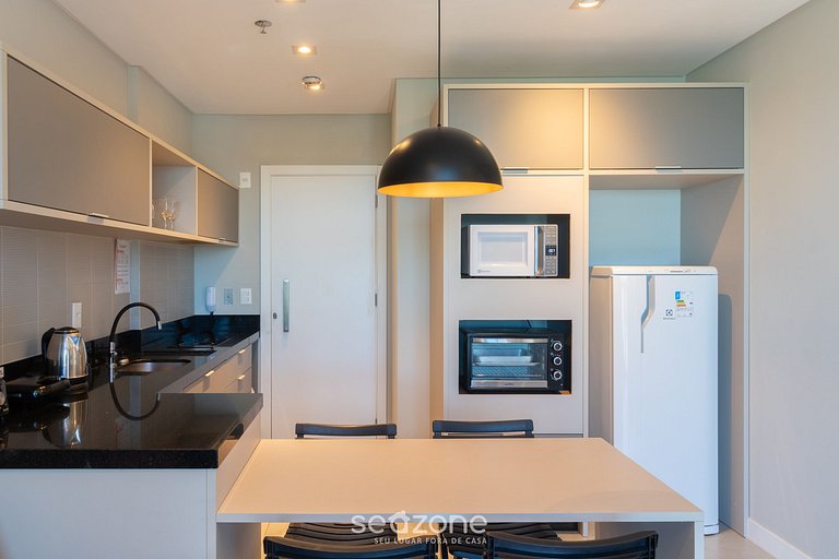 Apto vista mar cond. c/piscina 280m MHF2105