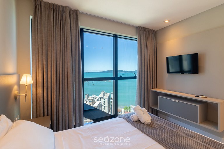 Apto vista mar cond. c/ piscina 280m Praia MHF2105