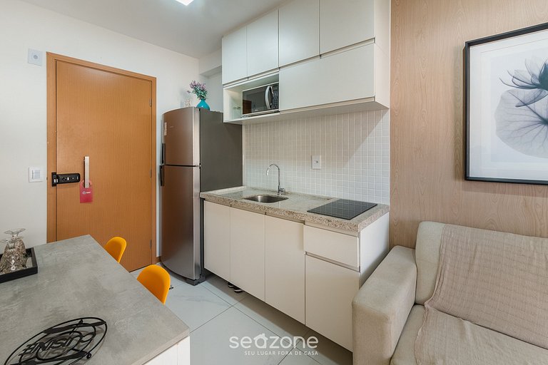 Apto a 750 m del mar, piscina en la azotea SMT0119