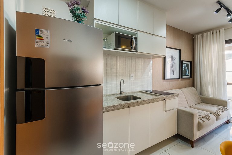 Apto a 750m do mar e piscina no rooftop SMT0119