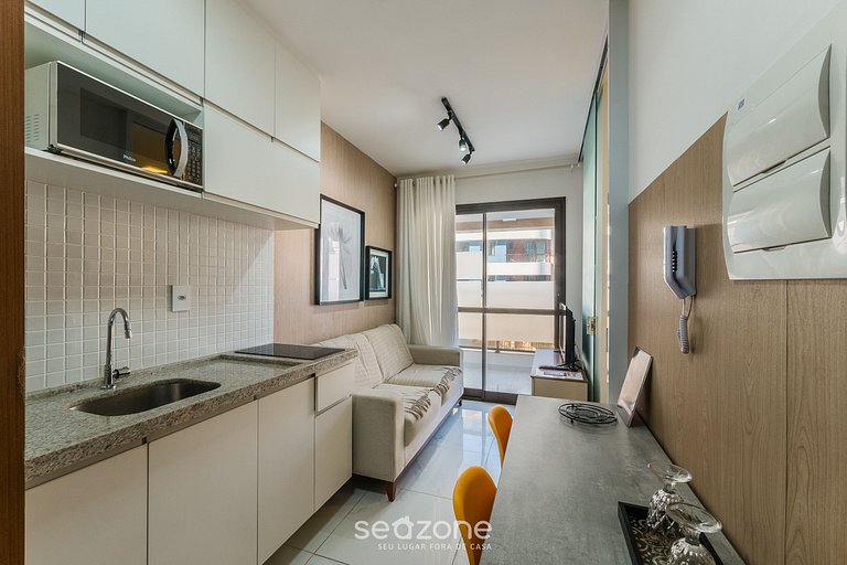 Apto a 750 m del mar, piscina en la azotea SMT0119