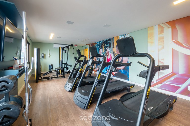 Aptos a 120 m de la Playa de Barra con piscina y gimnasio en