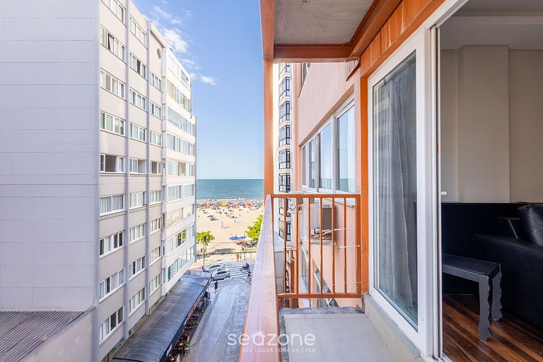 Apto 3Q c/ varanda Vista Mar em BC MRD0501