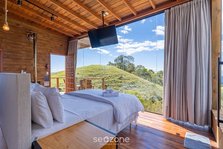 Cabaña c/jacuzzi cerca de Florianópolis VST026