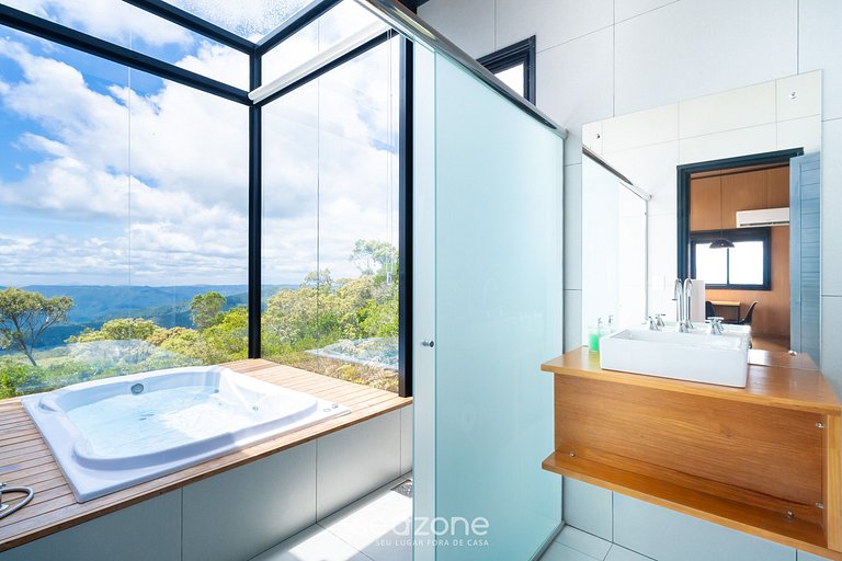 Charmoso chalé com lareira e hidro! VST044