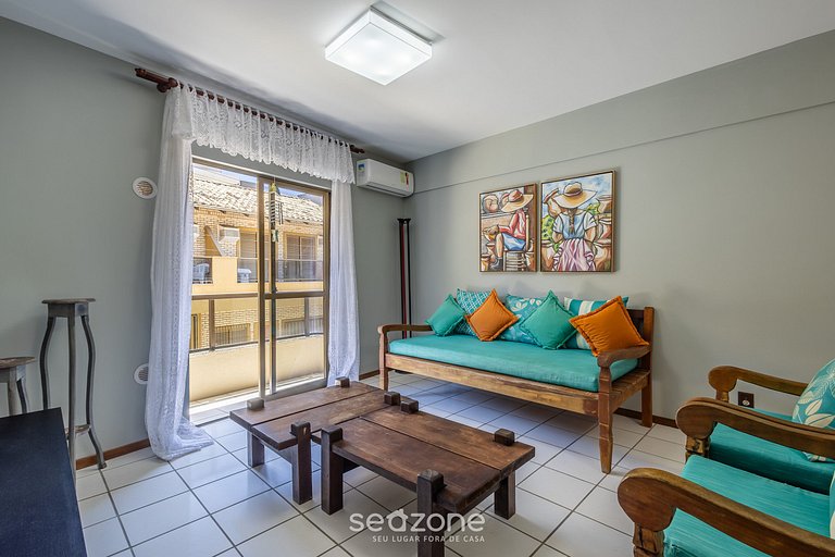 Apto em Cond. c/ Piscina a 140 m da Praia RAR0213