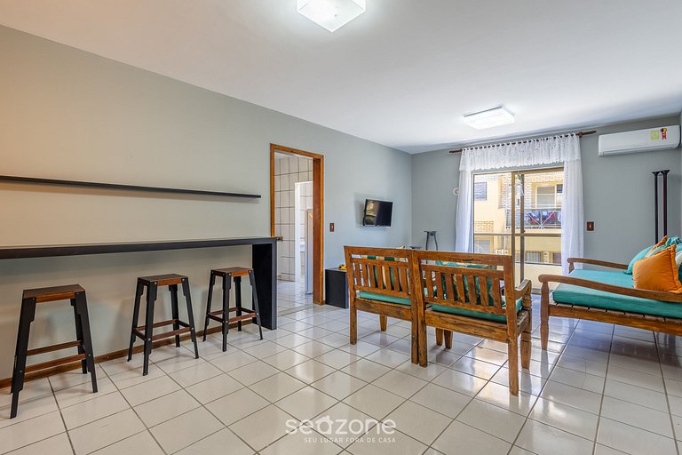 Apto en Cond. c/ Piscina 140 m de la Playa RAR0213