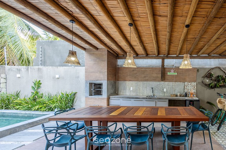 Casa c/ Piscina a 140m da Praia CLB0002