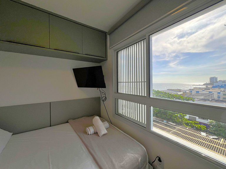 Studio c/ vista mar a passos da Praia SAA0421