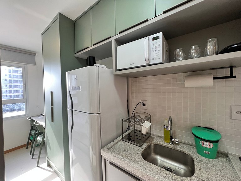 Studio c/ vista mar a passos da Praia SAA0421