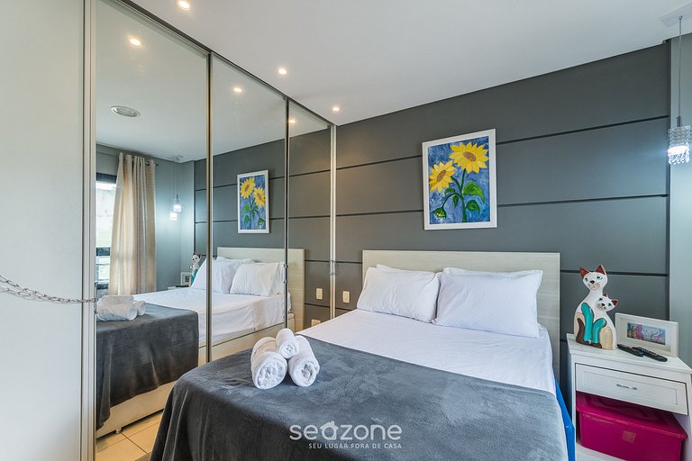 Estúdio c/ Vista Mar Parcial SOC0316