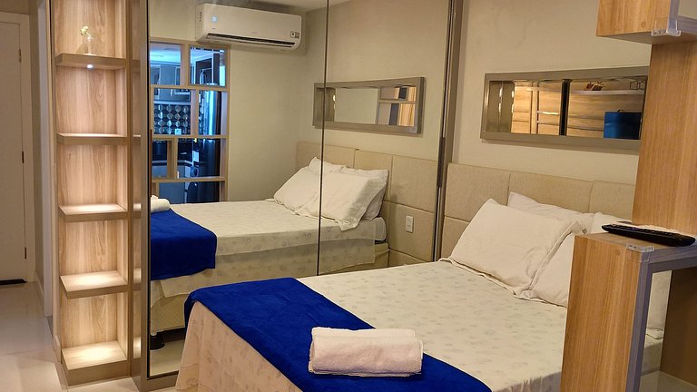 Studio completo a 550m da Praia da Barra EAI0605