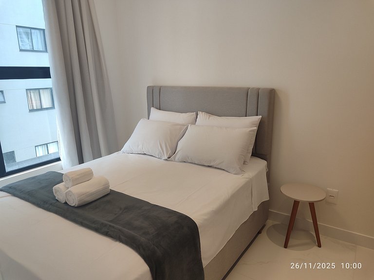 Apto c/ Churrasqueira a 500 m da Praia STW1206