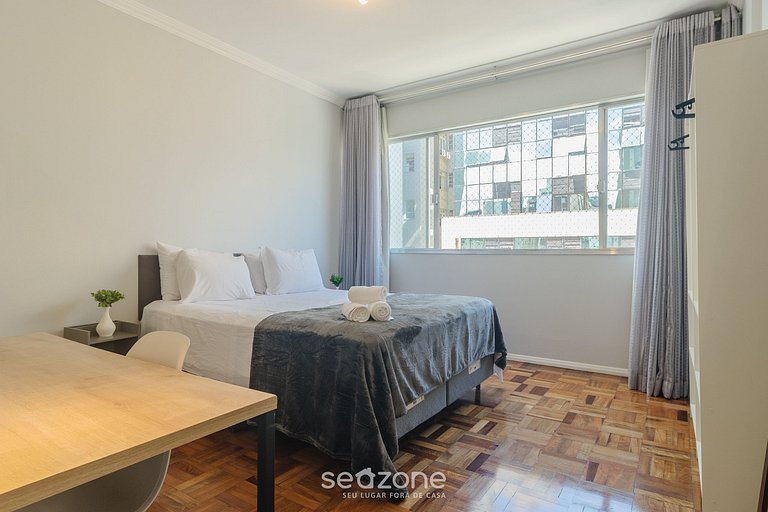 Apto completo c/ 3Q no Centro de Floripa DMA0901