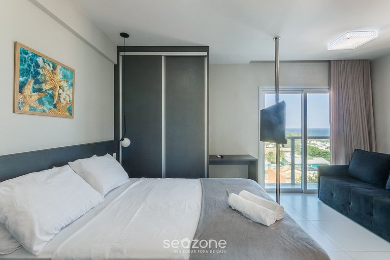 Studio a passos do mar em cond. c/ piscina PSP0603