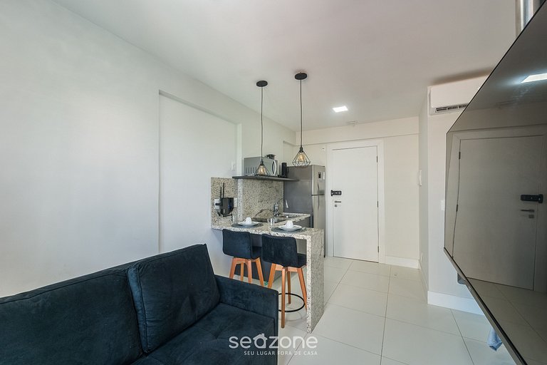 Studio a passos do mar em cond. c/ piscina PSP0603