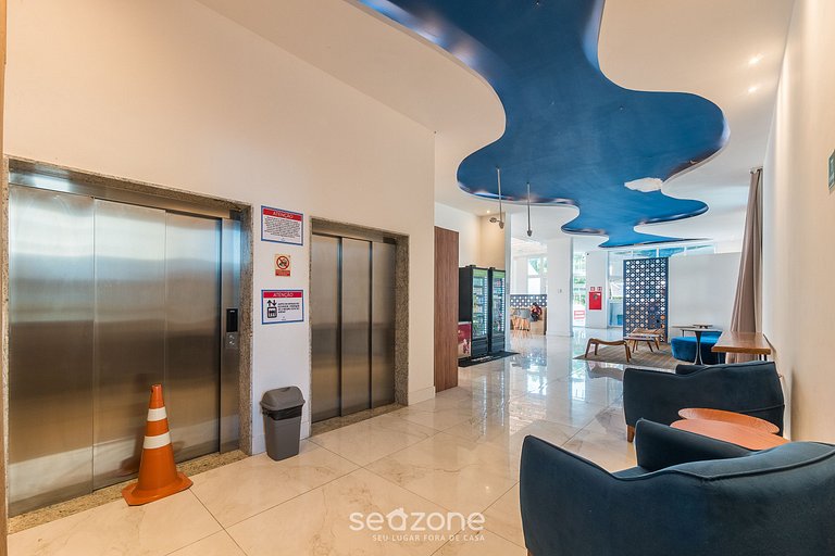 Studio em Cond. c/ Piscina a 260m da Praia PSP0204