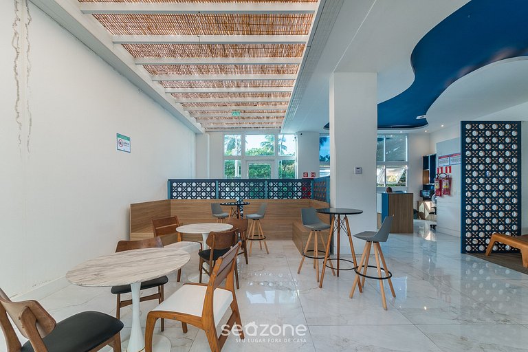 Sua estadia com conforto em prédio c/ piscina e a Praia a Po