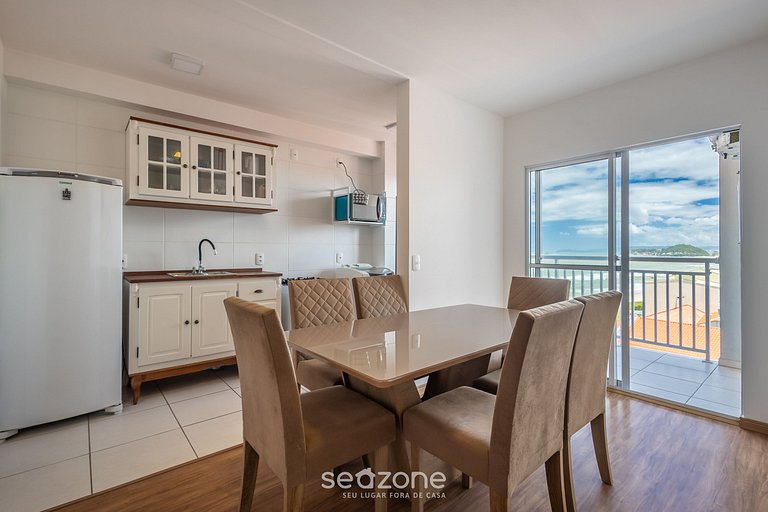 Apto c/ vista mar e varanda gourmet VAC0503