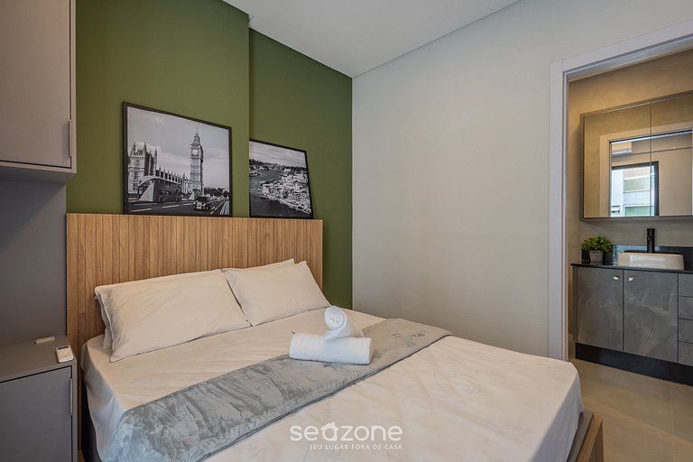 Apto em cond c/ piscina a 220 m do Praia FFS0804